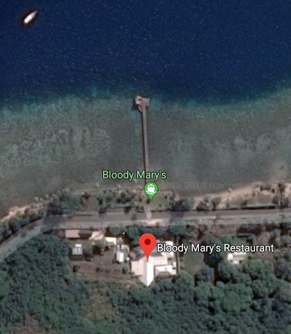 bora bora bloody restaurant yacht club map